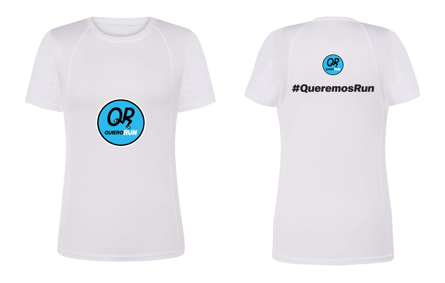 Playera Quiero Run Blanca