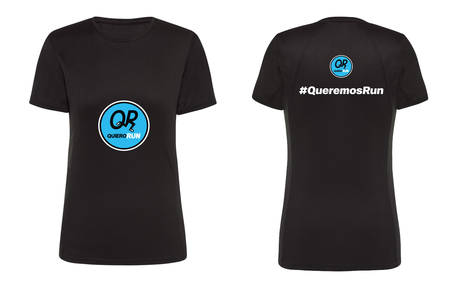 Playera Quiero Run negra