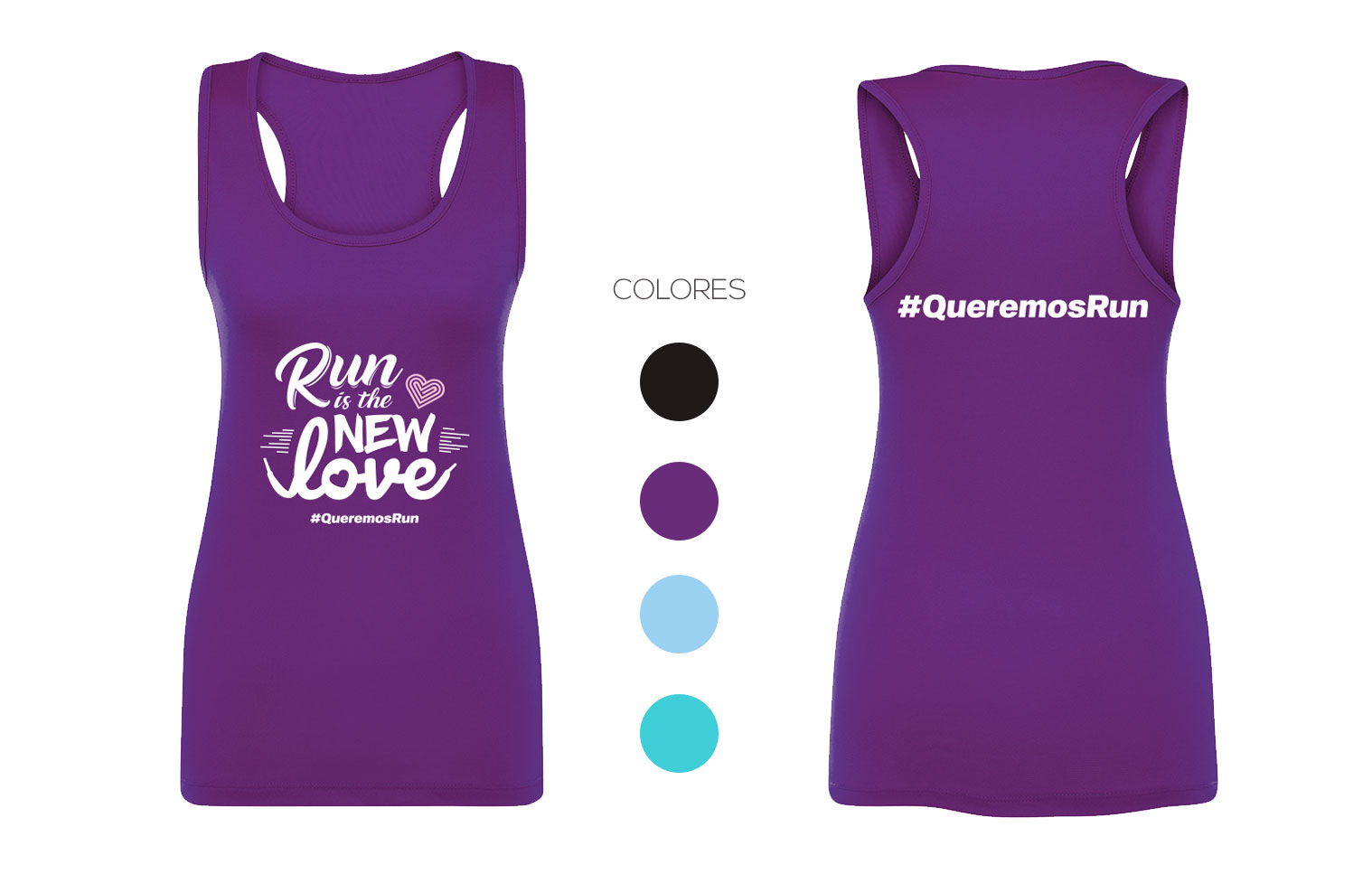 Playera Quiero Run tank
